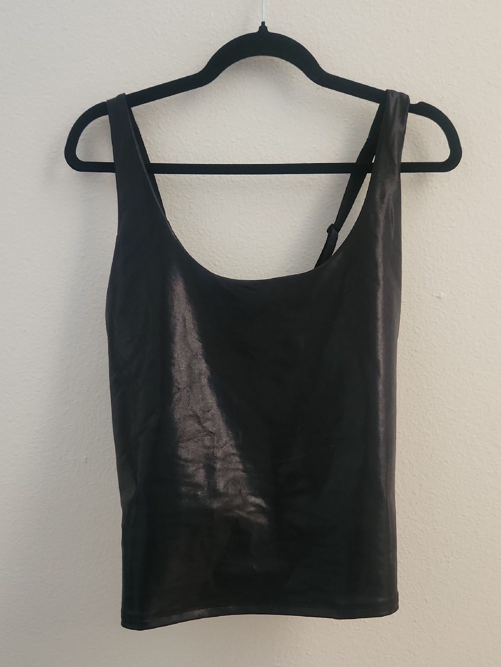 Old Navy Active PowerSoft Light Support  Black Workout Top